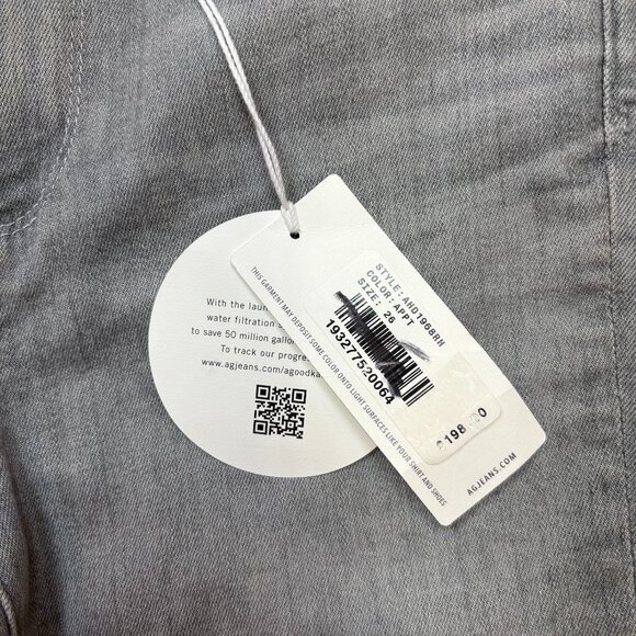 AG‎ Adriano Goldschmied Aaron Mid Rise Skinny Ankle Jeans in Gray Size 26R NWT - Picture 4 of 9